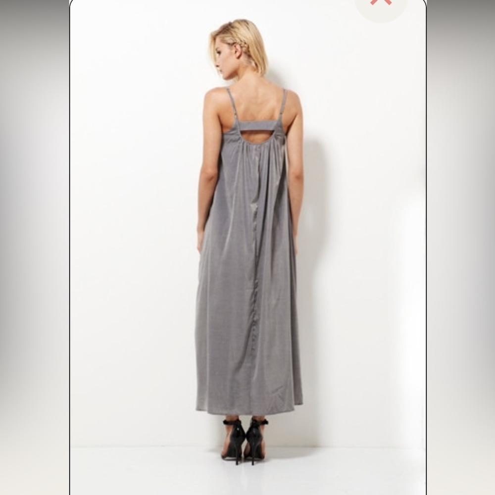 Pink Stitch Resort Haze Gray Maxi Dress - Picture 2 of 7